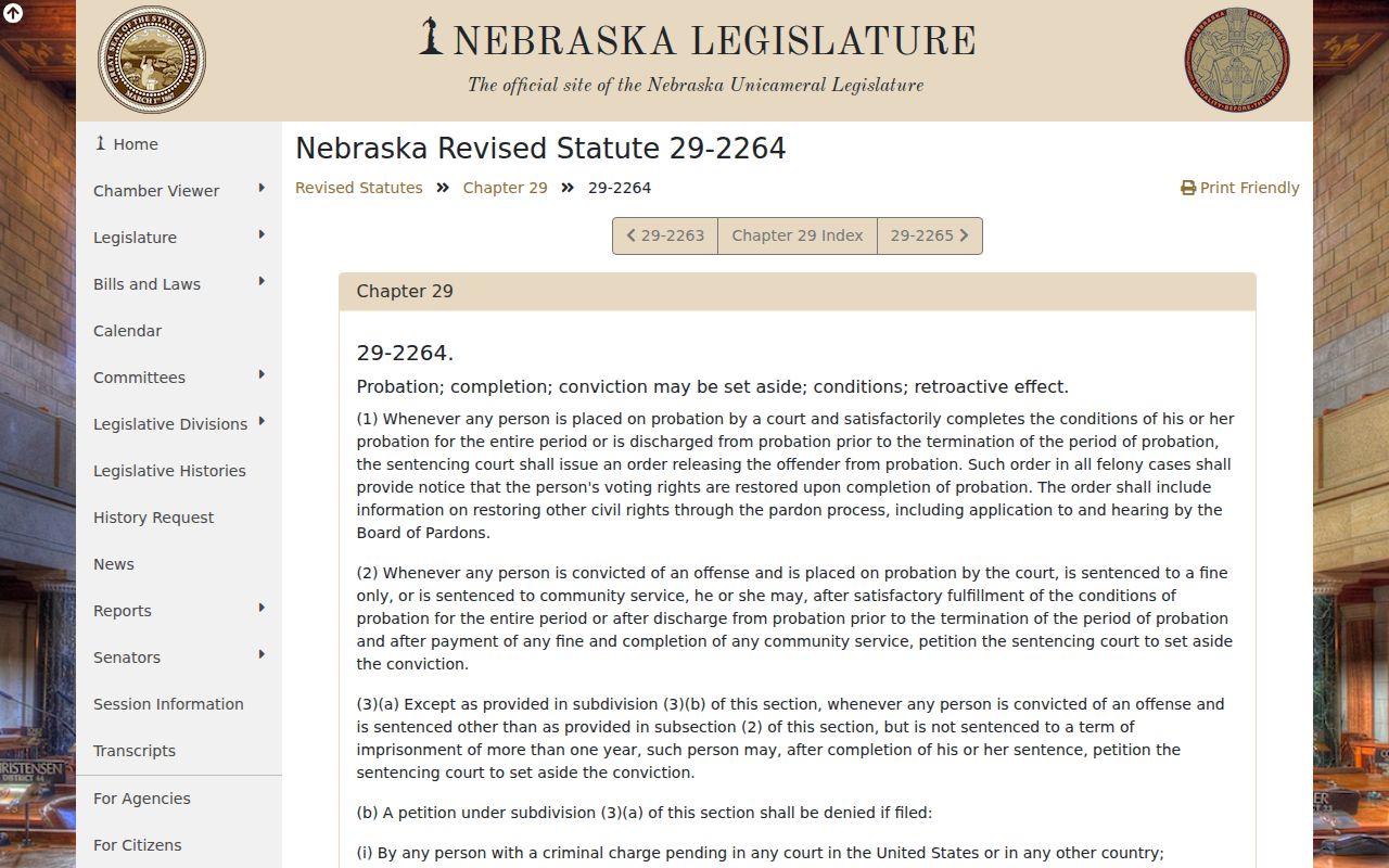 Nebraska set-aside law for Saline County criminal court case records